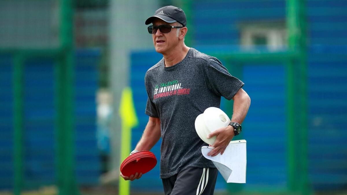 Mexico coach Juan Carlos Osorio leads El Tri against defending champion Germany on Sunday in the World Cup.