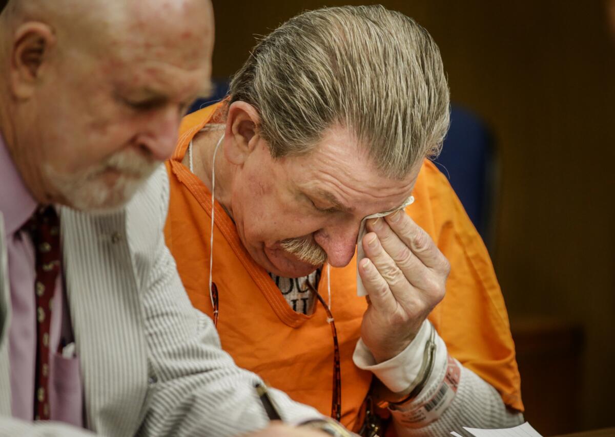 Lance Anderson, 63, was sentenced to 100 years to life in prison Wednesday for killing his sister and wife in 2013.