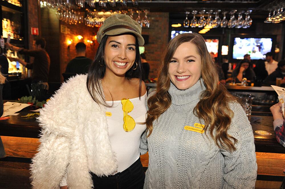 Would-be lovers swiped right for a good time at the Bumble 'Swipe Right for a Valentine' party at Nason's Beer Hall on Thursday, Feb. 13, 2020.