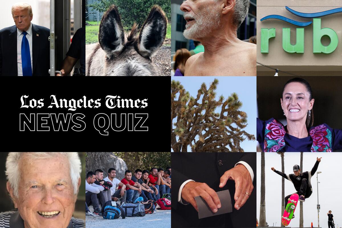 A collection of photos from this week's news quiz