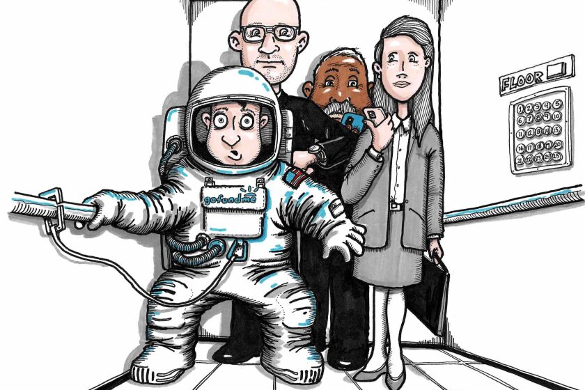 A cutting-edge spacesuit is just the thing Irv Erdos needs to brave an elevator ride.