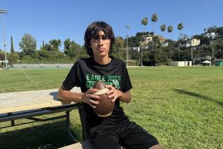 Junior quarterback Liam Pasten is the third brother to play for Eagle Rock. He also has his own hair cutting business.