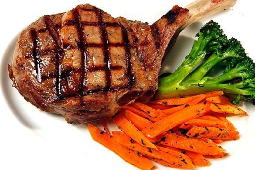 Grilled meats such as the veal chop can be a good choice at Craig's.