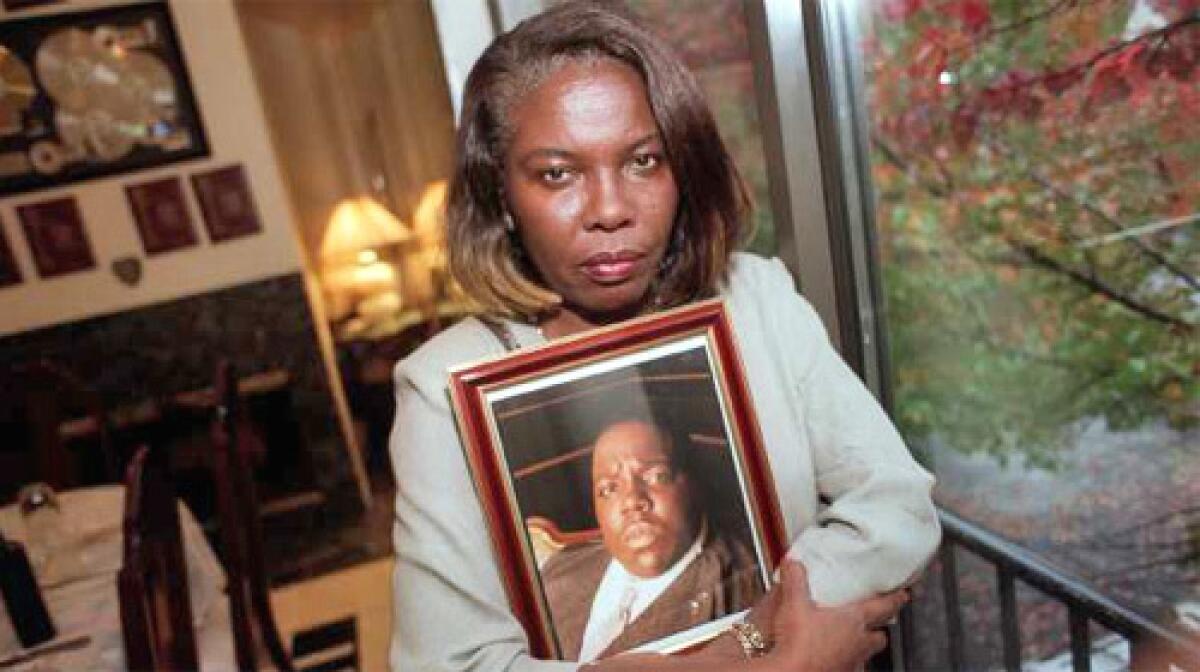 SEEKING DAMAGES: Voletta Wallace, mother of the rap star Notorious B.I.G., has filed a lawsuit accusing the LAPD of covering up police involvement in her son's killing.