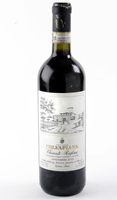 A deep ruby in color, the 2010 Selvapiana Chianti tastes of bright cherries and plums, but a touch of earth gives it some weight. A great everyday Chianti to serve with pasta dishes, grilled meats and roast chicken. About $15 to $20