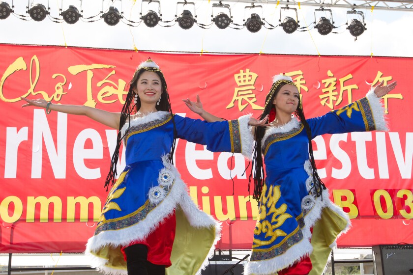 Performers at the previous San Diego Lunar New Year Festival.
