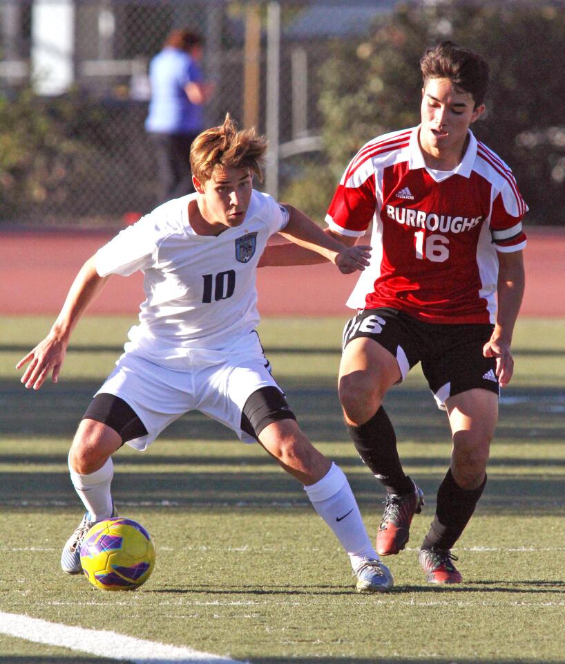 Photo Gallery: Burroughs vs. Crescenta Valley boys soccer