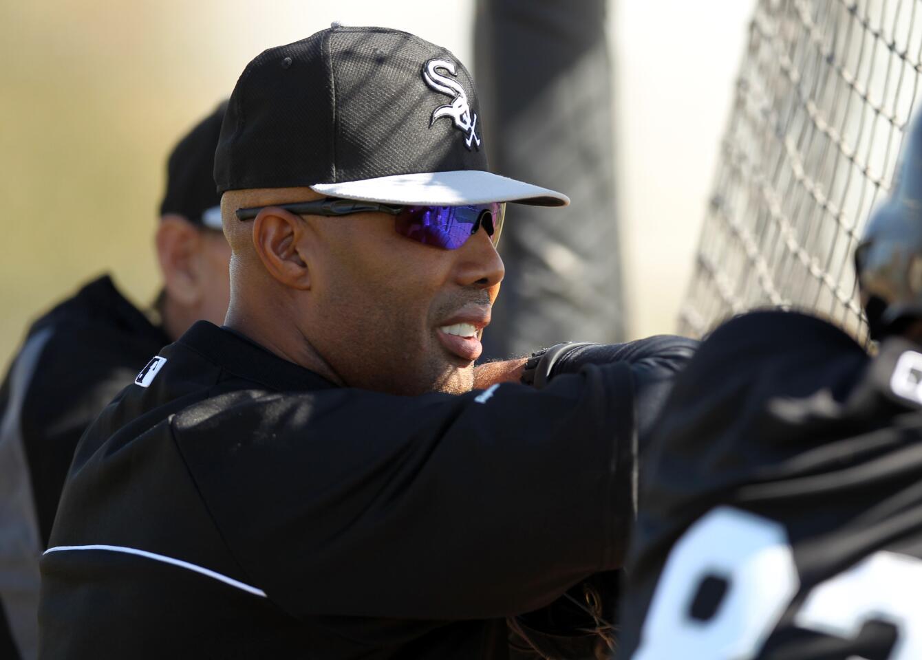 Harold Baines at White Sox spring training on Feb. 19, 2013.