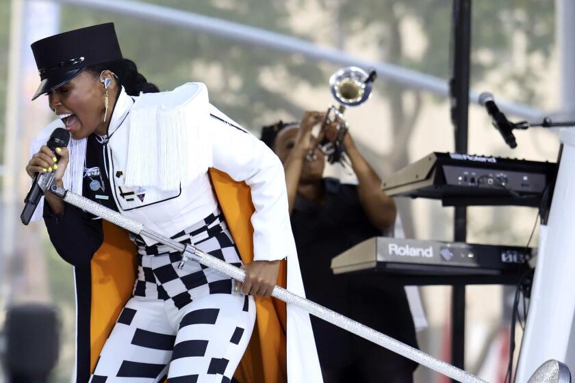 Singer Janelle Monae performs on NBC's "Today" show at Rockefeller Plaza on Friday, Aug. 24, 2018, in New York. (Photo by Greg Allen/Invision/AP)