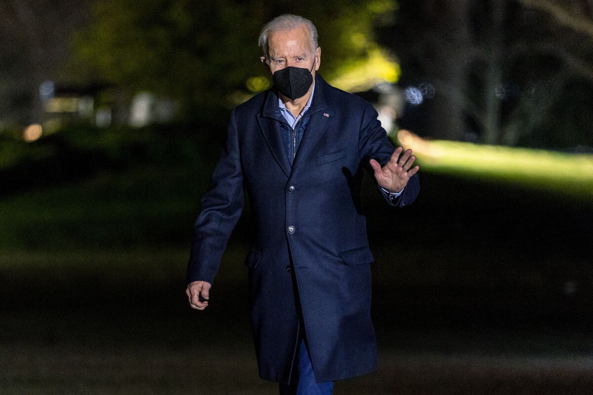 President Biden arrives at the White House