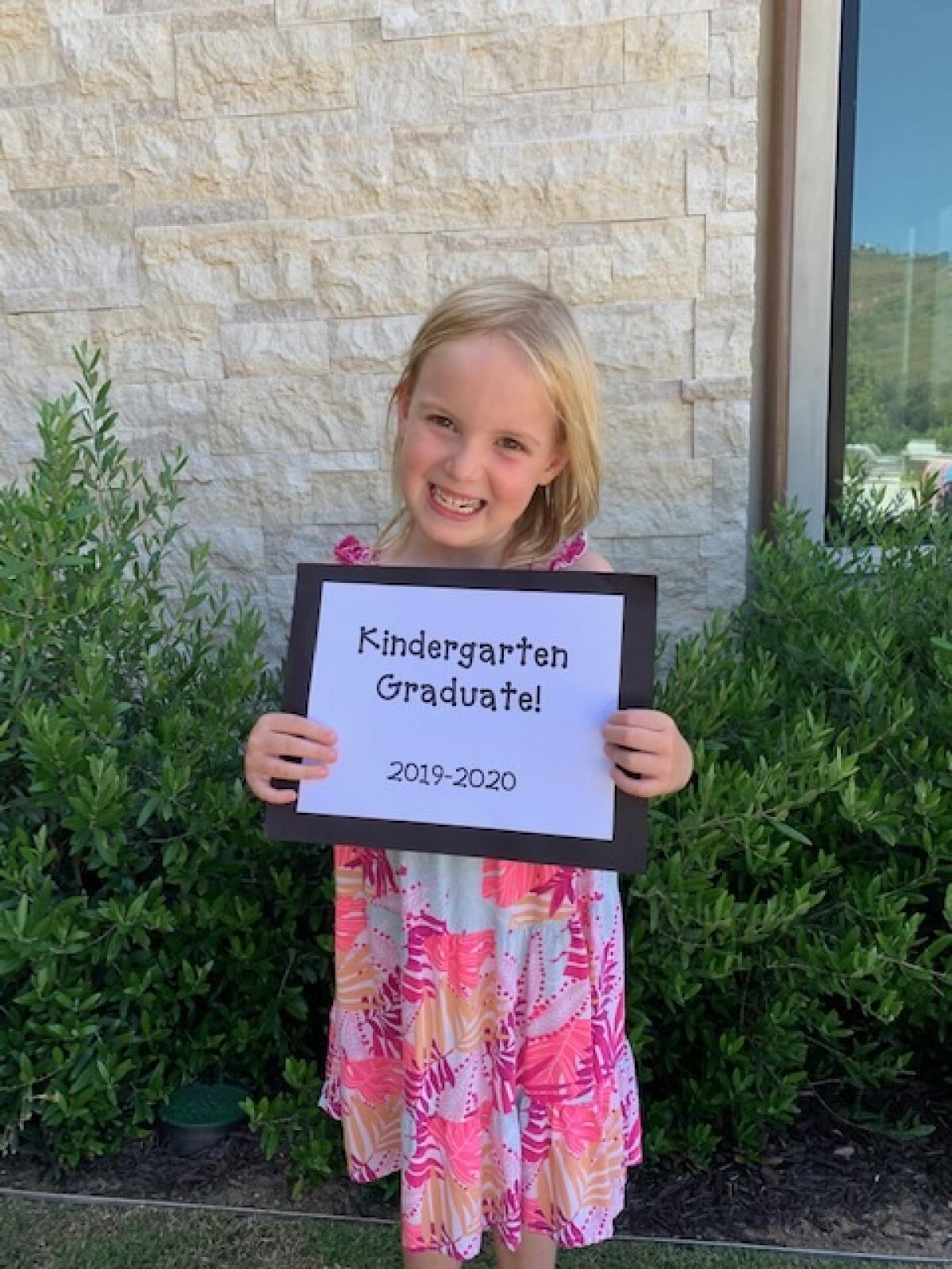 Evelyn Page is onto the next chapter: first grade!