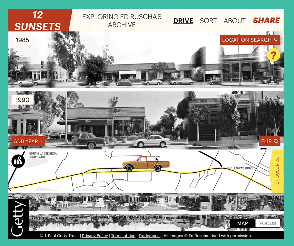 Take a virtual drive down Sunset with the Getty's interactive database.