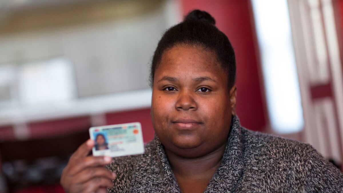 Andrea Anthony, 36, lost her driver's license before the election. She cast a provisional ballot and was supposed to submit proof that she had applied for a replacement card in order for get her vote counted but never followed up.