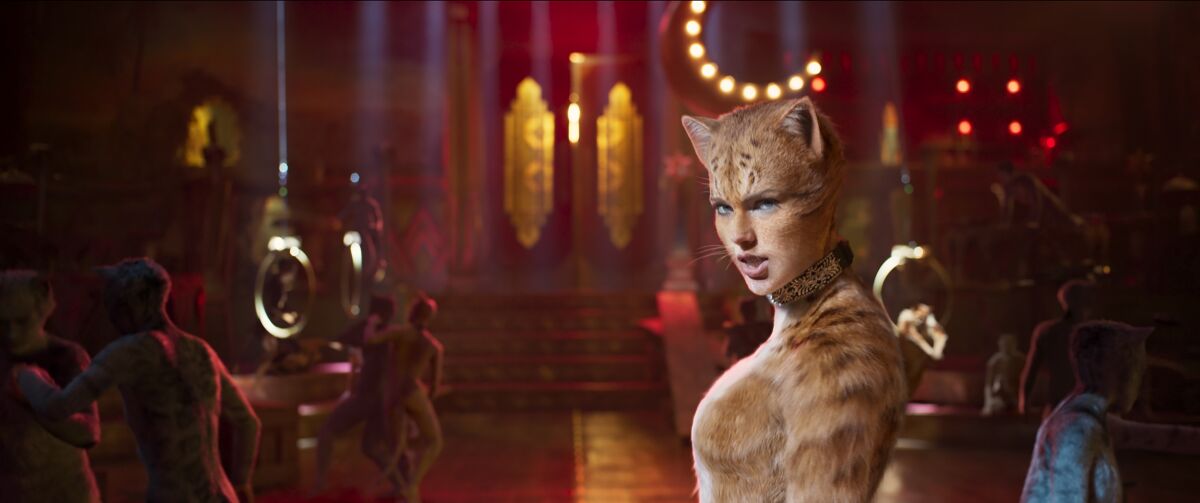 Taylor Swift is part of the cast of the movie "Cats," which was a runaway hit onstage.