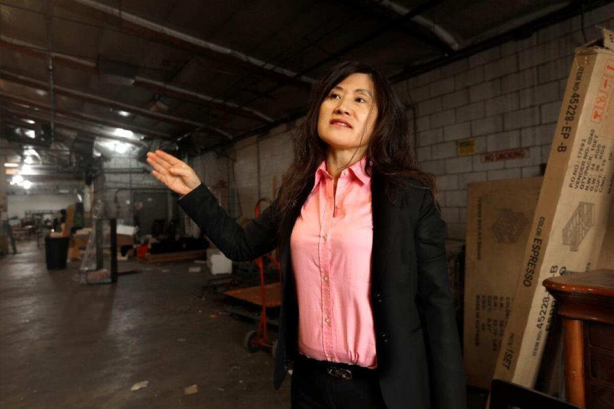 Fenglan Liu, 50, is leading the fight against marijuana production in El Monte.