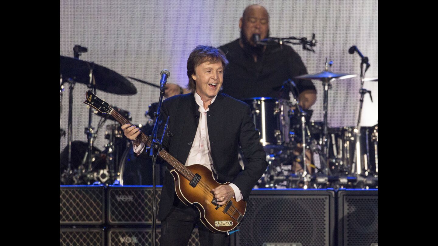 Paul McCartney on stage at Desert Trip.