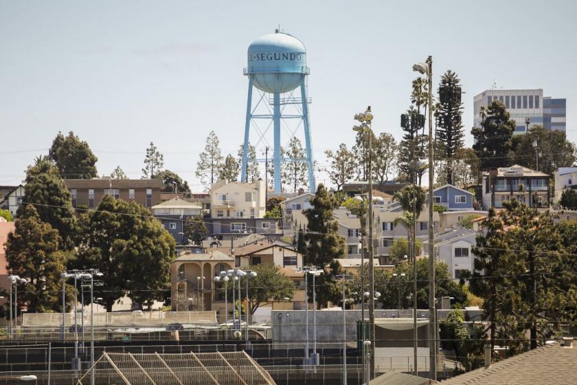 EL SEGUNDO,CA --MONDAY, APRIL 16, 2018--The water town in the city of El Segundo, CA, located in the south bay area of Los Angeles county, just south of LAX, photographed April 16, 2018. (Jay L. Clendenin / Los Angeles Times)