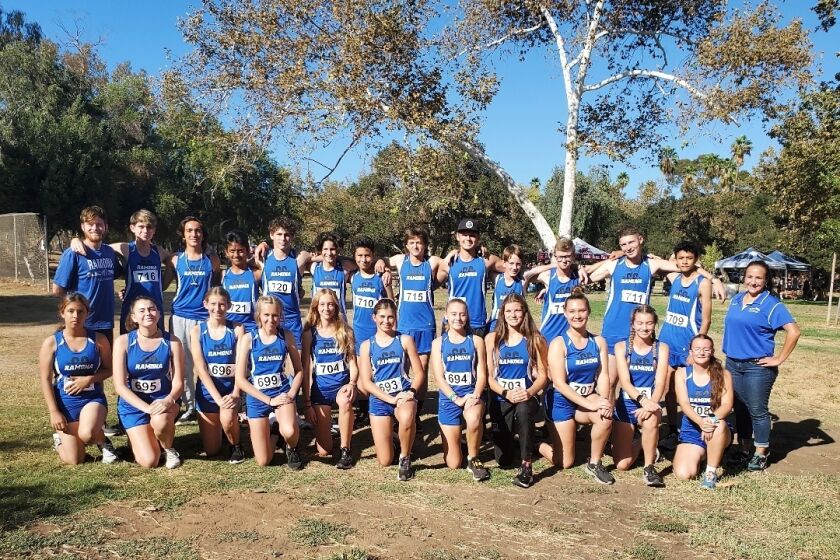 At the first Valley League cross county event, Ramona boys placed third among the six schools while the girls were fifth. 