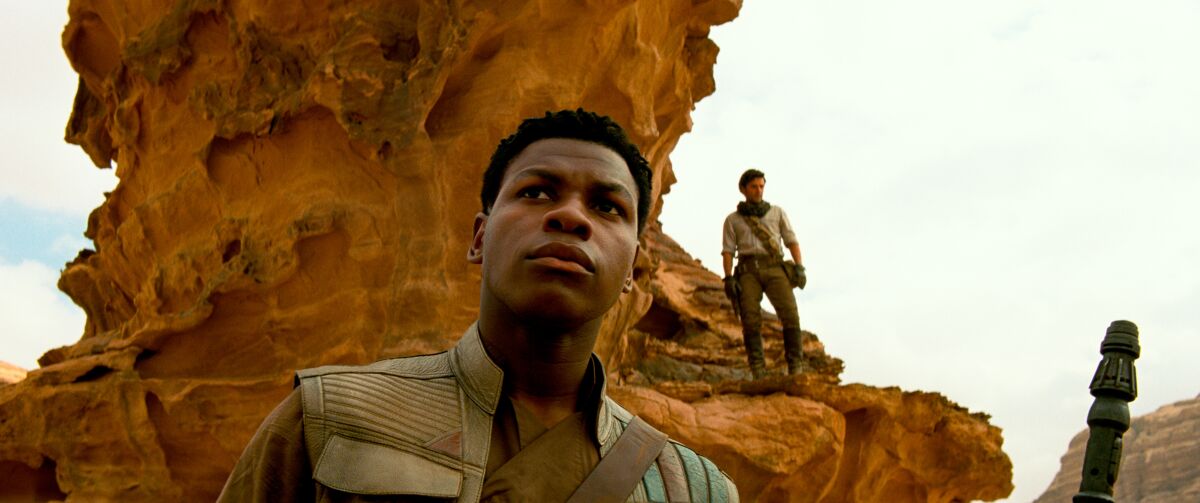 John Boyega as Finn in "Star Wars: The Rise of Skywalker."