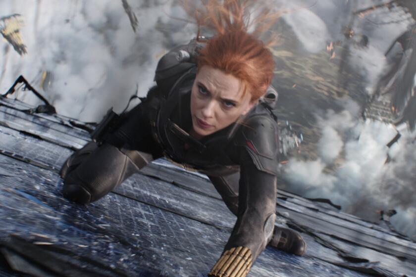 Scarlett Johansson in a scene from "Black Widow." Credit: Marvel Studios