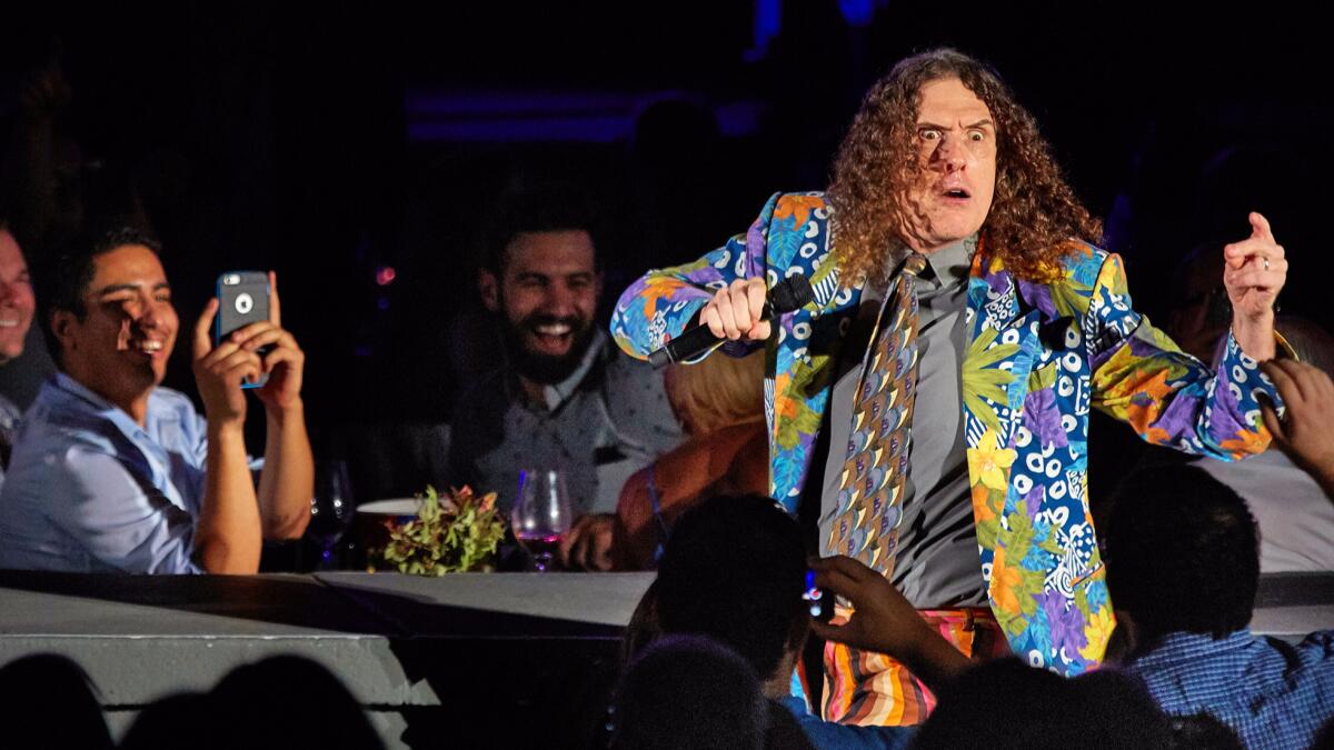 Weird Al Yankovic at the Hollywood Bowl performing the first of two shows.