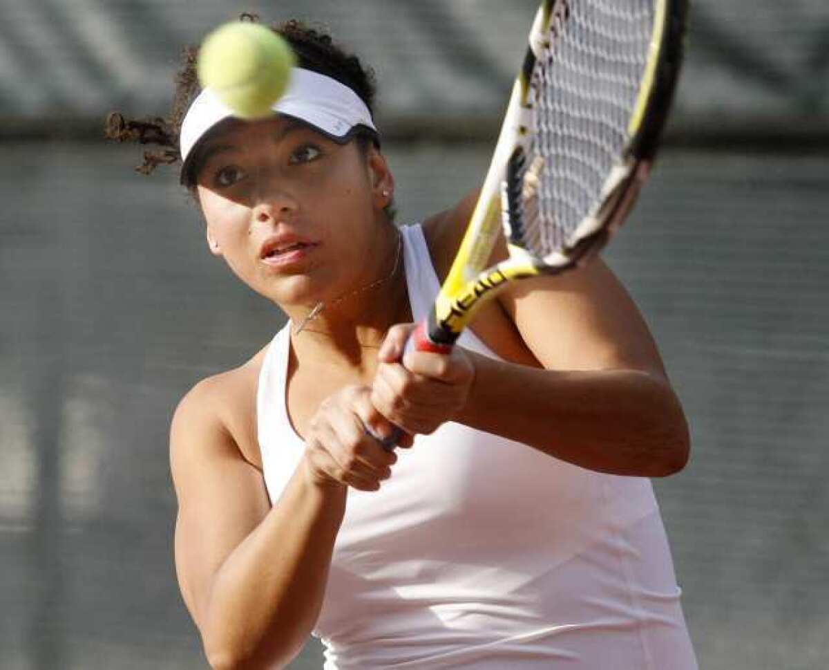 Sofia Tavitian will look to help lead the Glendale Community College women's tennis team to more success in the Western State Conference in 2013.
