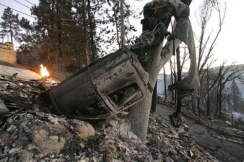 Burned vehicle