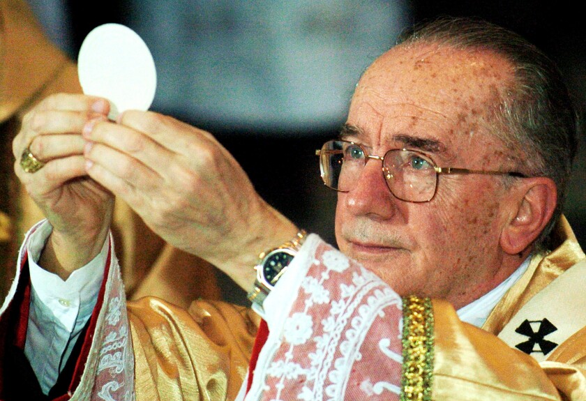 Cardinal Claudio Hummes celebrating Mass