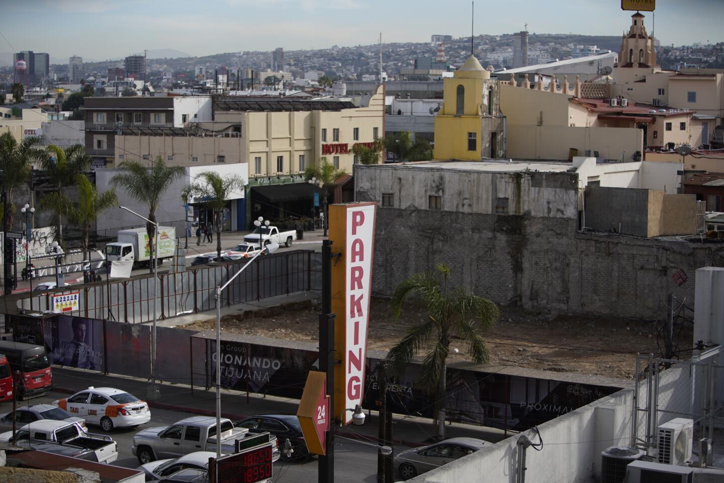 Cosmopolitan Group, Tijuana's largest builder, is constructing a wild looking 25-story mixed-use building on the city's Av. Revolucion, close to the famous Caesar's restaurant. The $40 million project looks like three offset large boxes stacked on top of each other. It will have 256 hotel rooms and around 4,000 sq ft of commercial.