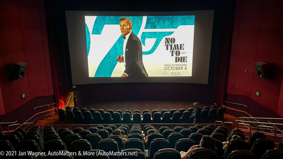 In the theater, immediately before the screening