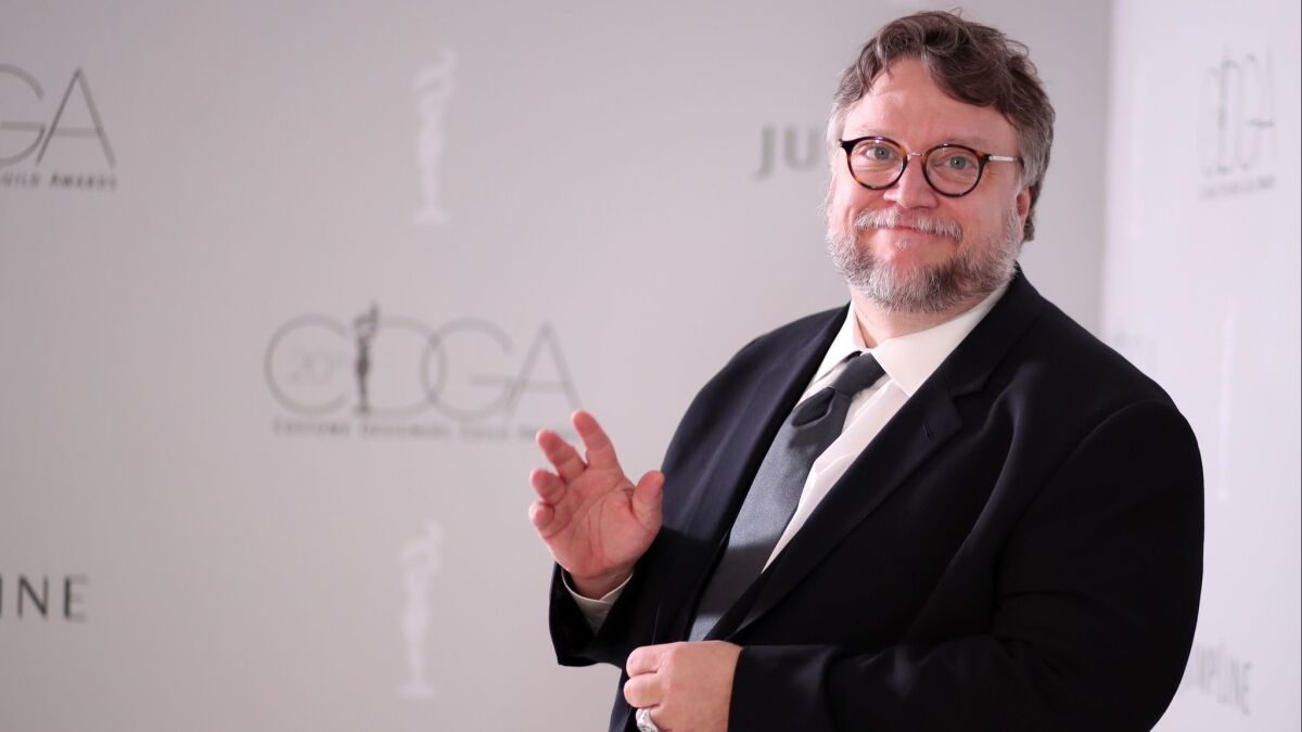 "The Shape of Water" director Guillermo del Toro attends the Costume Designers Guild Awards at the Beverly Hilton Hotel in Beverly Hills. The Costume Designers Guild named him the year’s Distinguished Collaborator.