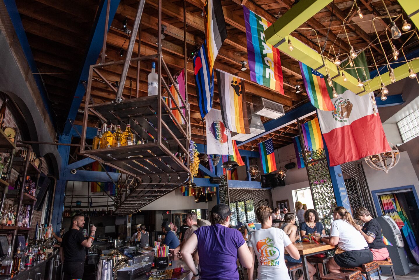 San Diego showed its colors and celebrated Pride at The Rail in Hillcrest on Saturday, July 17, 2021.