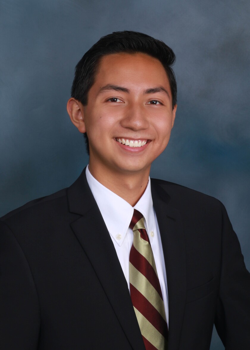 Joseph Aguilar won the Bishop School's Michael W. Teitelman Loyalty Cup.
