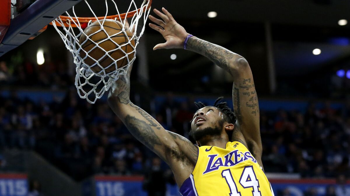 Lakers forward Brandon Ingram will play a third consecutive night when he takes part in the Rising Stars game on Friday.