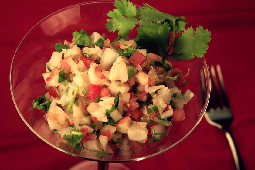 Sweet Butter's shrimp ceviche has the fresh flavors of lemon and cilantro. Recipe.