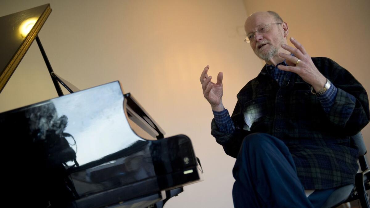 American composer of contemporary classical music Charles Wuorinen in Madrid in 2014 for the world premiere of his opera "Brokeback Mountain."