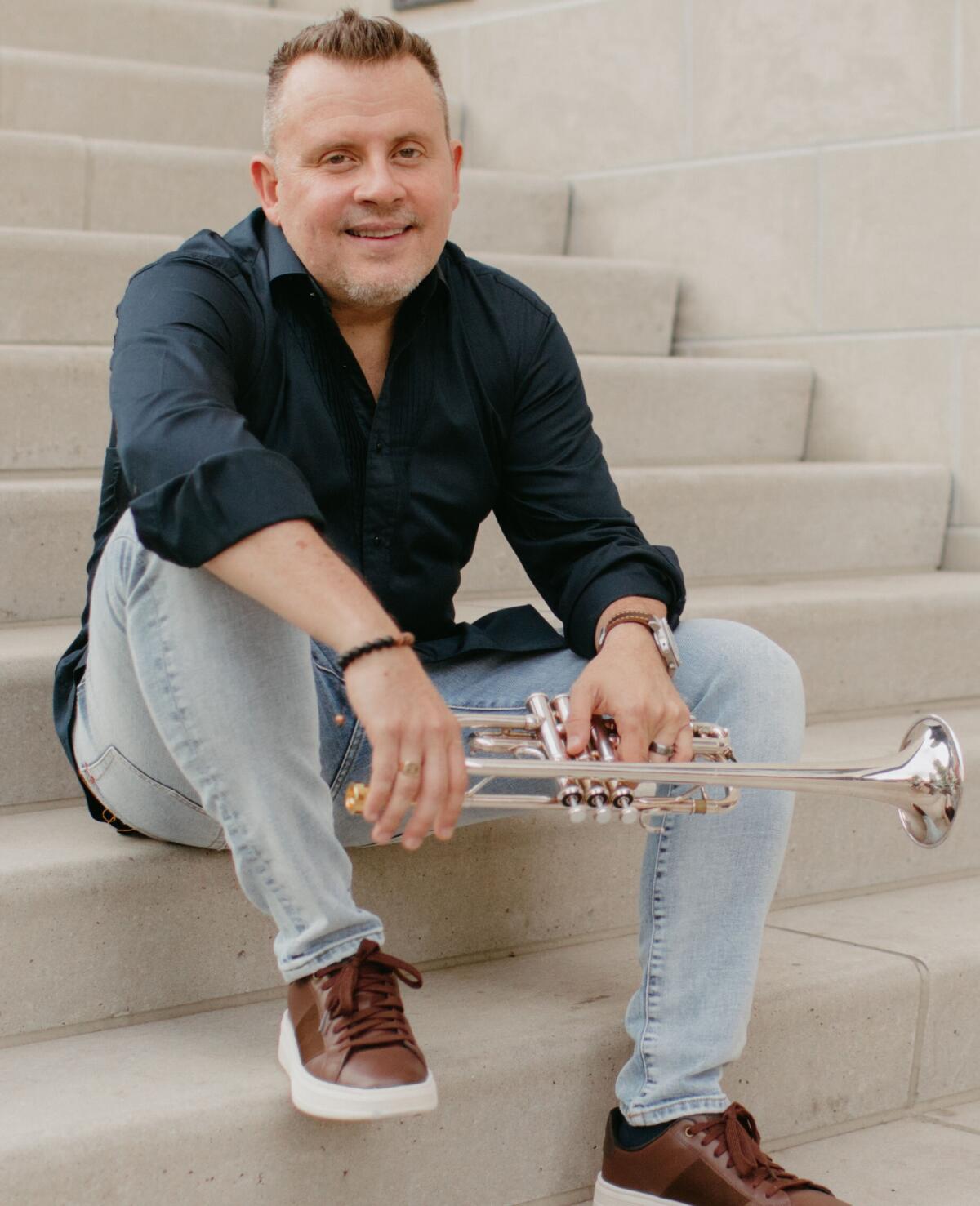 Trumpet player José Sibaja will perform as part of the "Latin Fire" concert next weekend.