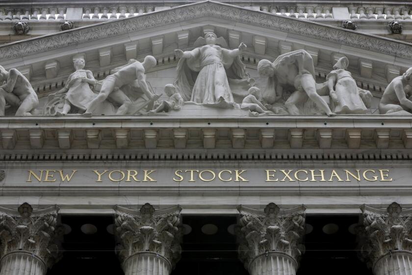 The New York Stock Exchange building.