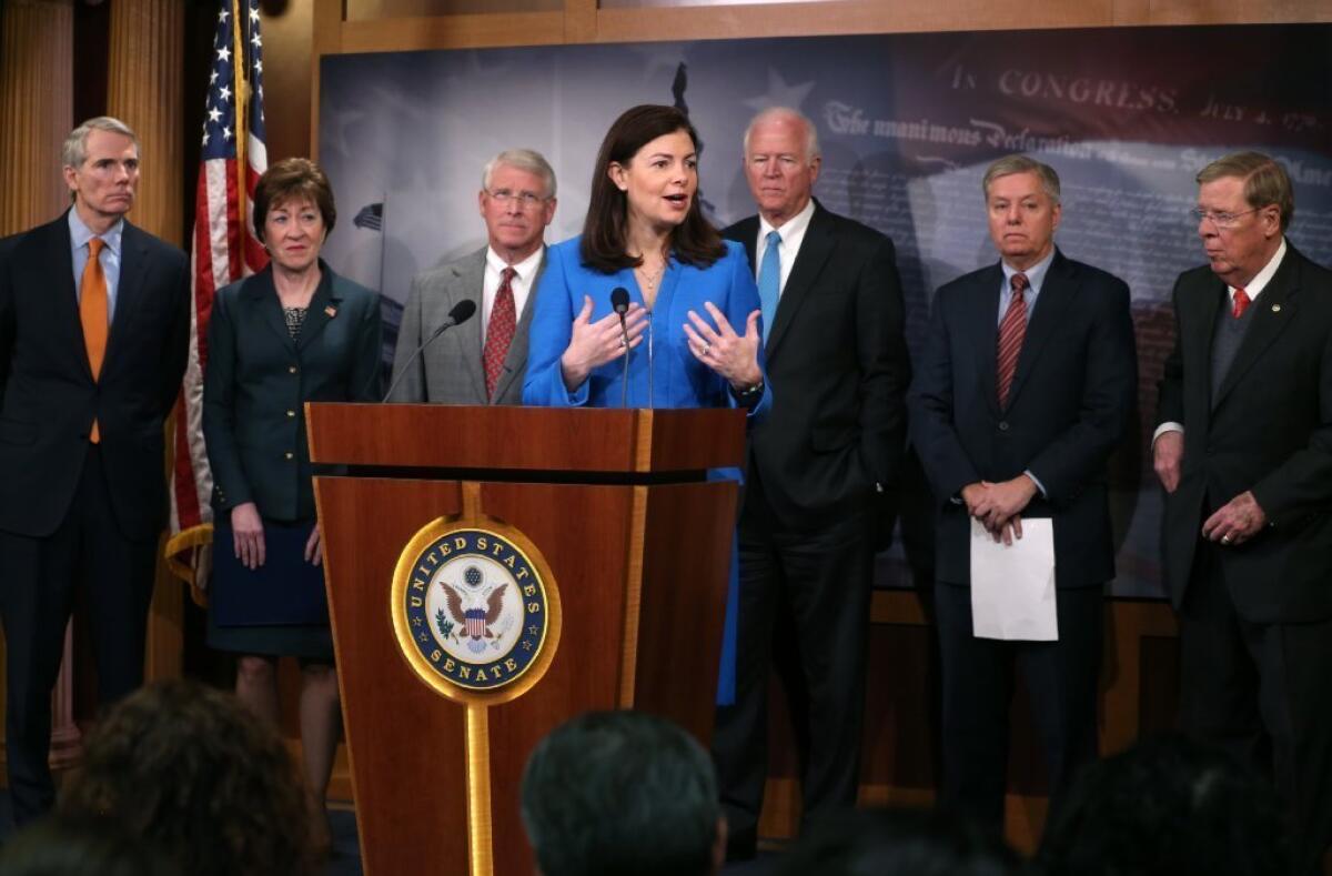 Not being very much help at all: GOP senators, let by Kelly Ayotte, R-N.H., explain why they've been so reluctant to extend unemployment benefits for a year.