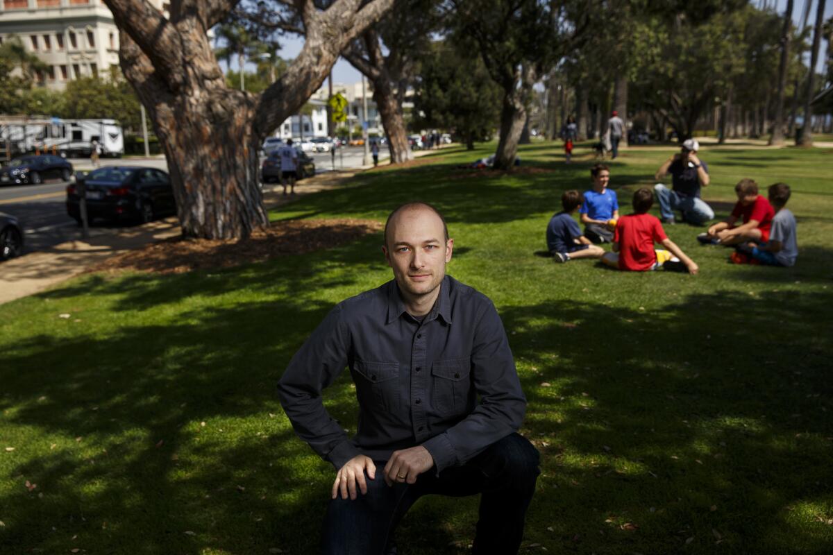 Logan Green grew up stuck in Los Angeles traffic. He hopes his company can help make traffic disappear. (Marcus Yam / Los Angeles Times)