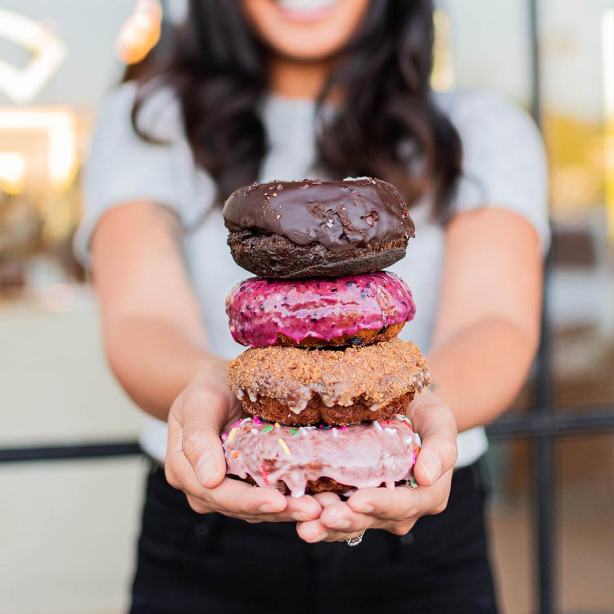 A selection of pastries from Sidecar Doughnuts at Del Mar Highlands Town Center