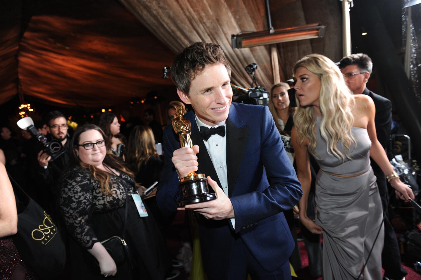 "The Theory of Everything" star Eddie Redmayne won the lead actor Oscar.