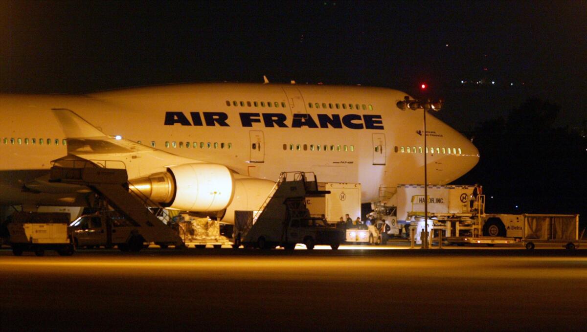 Air France plane at LAX.
