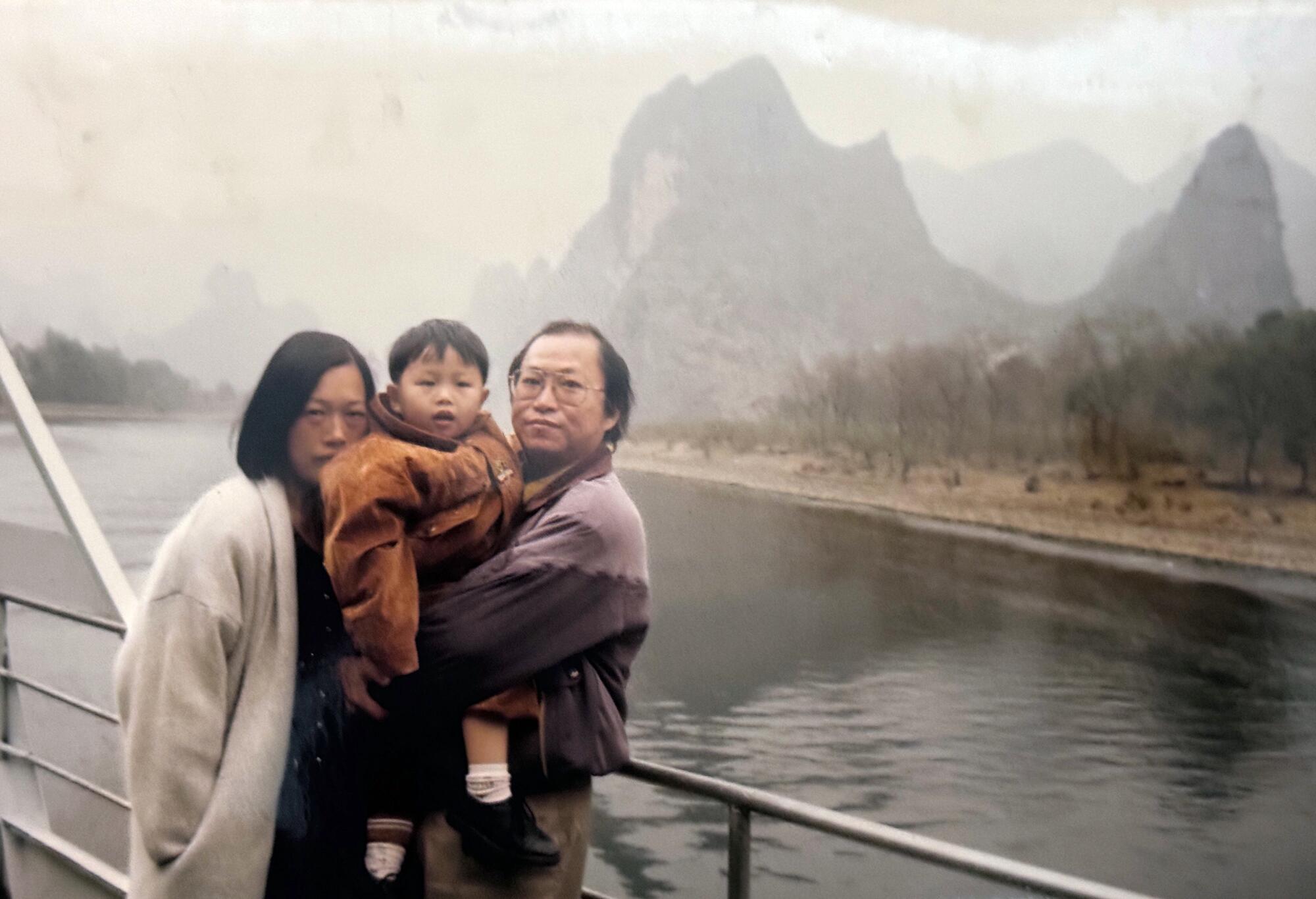 Chang and his family in China