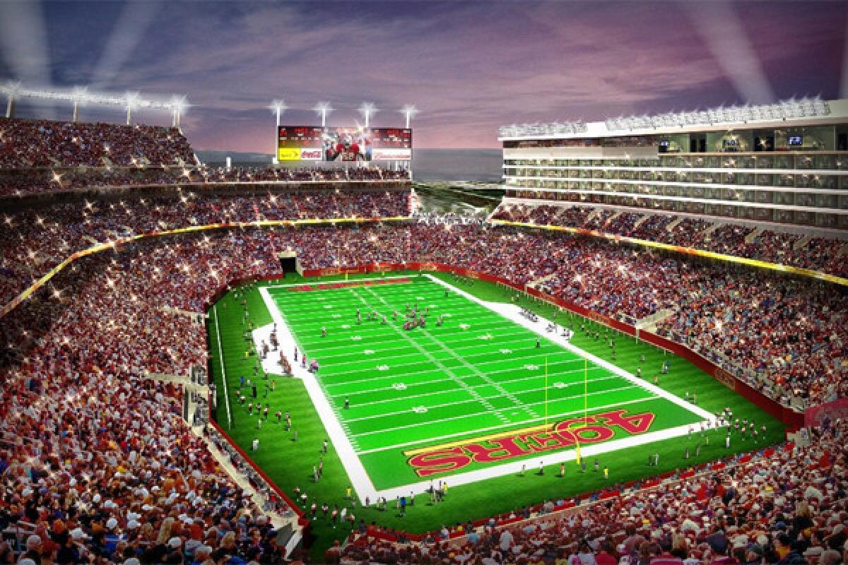 Levi's Stadium, the San Francisco 49ers' new digs in Santa Clara, will host Super Bowl L.