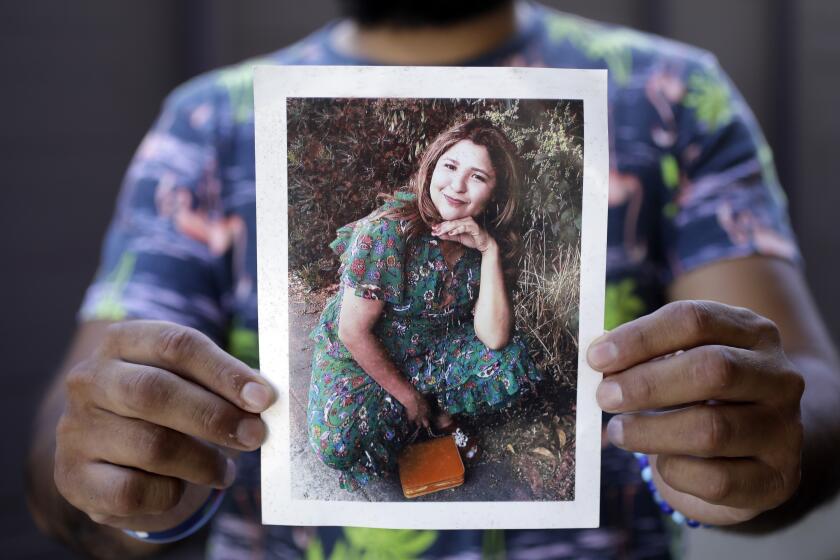 ATWATER VILLAGE, CA - JULY 27: Mely Corado was killed by the LAPD two years ago at the Trader Joe's in Silver Lake. Her autopsy remains under a "security hold," which blocks disclosure of her autopsy to the public. Photographed at Atwater Village on Monday, July 27, 2020. (Myung J. Chun / Los Angeles Times)