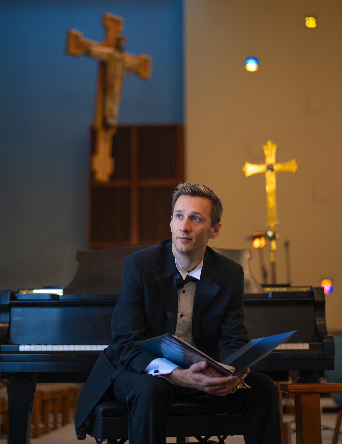 John-Luke Addison is the music director of St. Bartholomew's Episcopal Church.  