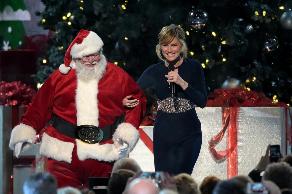 Jennifer Nettles performs on "CMA Country Christmas," broadcast Monday night on ABC.