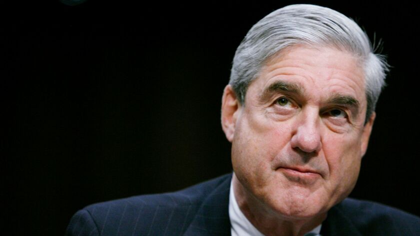 Robert Mueller testifies before a Senate Intelligence Committee hearing in Washington, D.C on February 16, 2011.