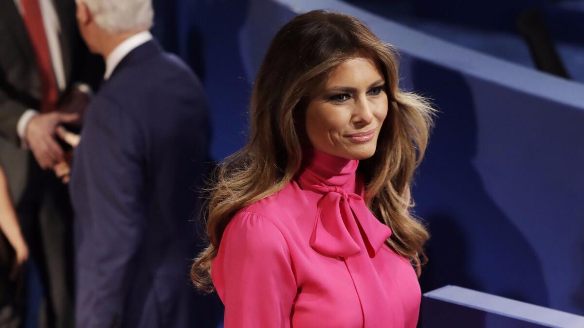 Fashion designers weigh in on dressing Melania Trump - Los Angeles Times